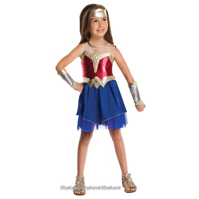 Wonder Woman maskeraddrkt - Barn