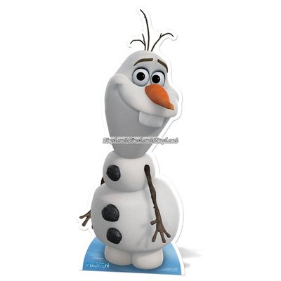 Disney Frost Olaf sngubbe pappfigur - 89cm