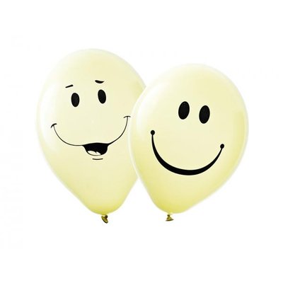 Latexballonger - Smiley 10-pack