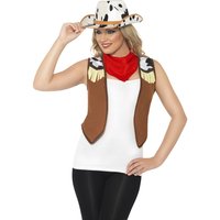 Vilda Västerntjej maskeraddräkt set - Medium Vilda Västerntjej maskeraddräkt set - Medium