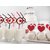 Cupcake toppers - Hjrtformade 6 st