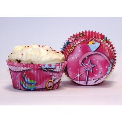 Rda festliga muffinsformar - 50 st