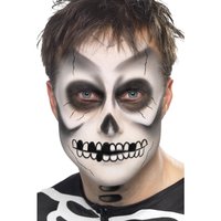 Skeleton Kit Black & White Face Paint Black Crayon and Sponge Skeleton Kit Black & White Face Paint Black Crayon and Sponge