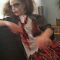 Zombi flicka Zombie skoltjej maskeraddräkt