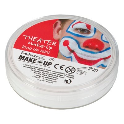 Teater make up (vitt) + fixeringspuder