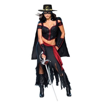 Sexig lady Zorro maskeraddrkt