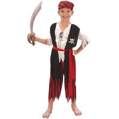 Piratbarn maskeraddrkt