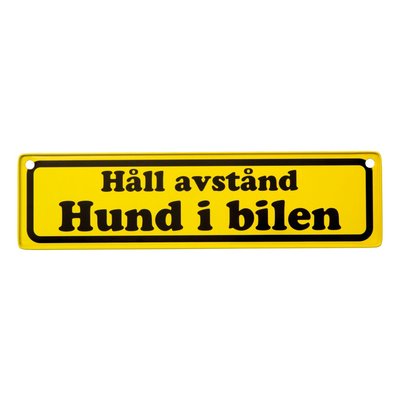 Bilskylt - Hund