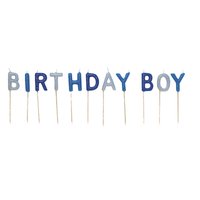 Birthday boy tårtljus - 11 st