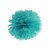 Pompom - Mörk teal 35 cm