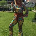 Passar perfekt! Hippie Flower Power maskeraddräkt