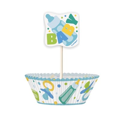 Cupcake kit - Bl baby shower 24 st