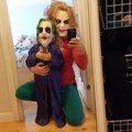 Jag och min son är Batmanskurken Jokern. :) Sådan mor sådan son.