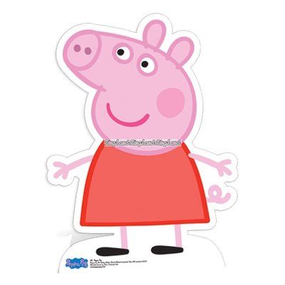 Peppa gris pappfigur - 80cm