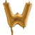 Bokstavsballong - W Guld 35 cm