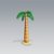 Uppblåsbar palm - 86cm