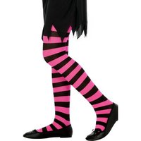 Tights randiga svart och fushia ålder 6 till 12 Tights randiga svart och fushia ålder 6 till 12