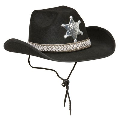 Sheriffhatt svart