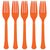 Orange plastgafflar - 20 st