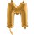 Bokstavsballong - M Guld 35 cm