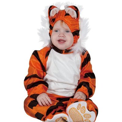 Tiger bebis maskeraddrkt 1-2 r