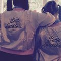 Min klass taggar inför vår Grease musikal i vår, kommer bli bääst och jackorna är skitsnygga!! Grease Pink Lady jacka