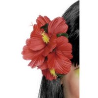 Hawaii-blomsterklämma röd