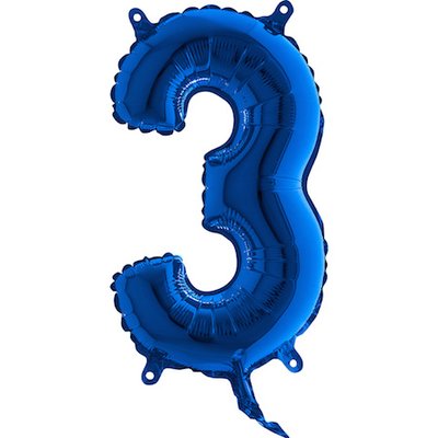 Ballongsiffror - Bl� 35 cm