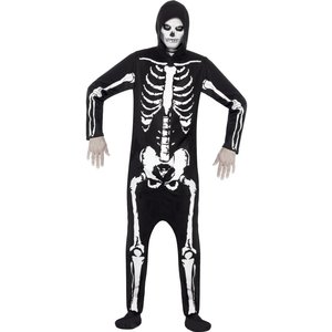 Skelett maskeraddräkt jumpsuit