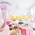 Babyshower Latexballonger - Neon Rosa