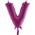 Bokstavsballong - V Rosa 35 cm