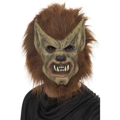 Werewolf maskeradmask, brun