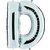 Bokstavsballong - D Silver 100 cm