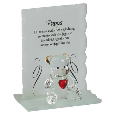 Glasfigur: Pappa