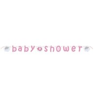 Banderoll - Baby shower rosa 2,2m