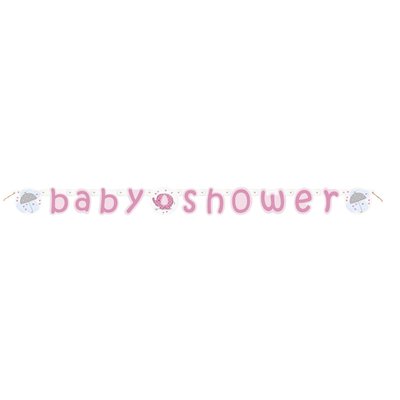 Banderoll - Baby shower rosa 2,2m