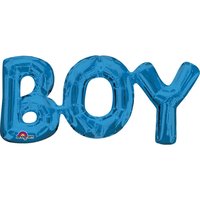 Folieballong - BOY Blå