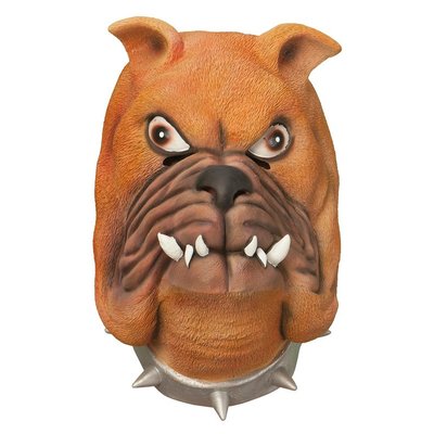 Bulldogmask i gummi