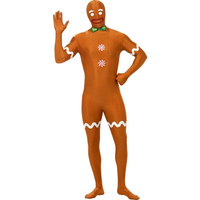 Pepparkaka man Second Skin maskeraddr�kt