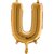 Bokstavsballong - U Guld 35 cm